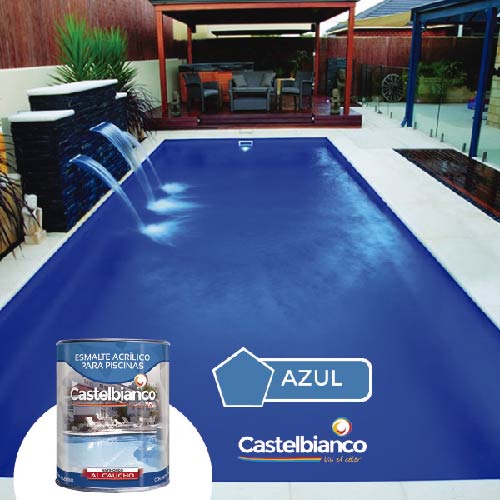 Pintura de caucho para piscinas – Esmalte caucho acrílico – Castelbianco