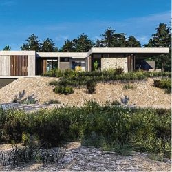 Casas modernas en hormigón visto – Costa Esmeralda – Barrio Golf 2 – Arquitecto Horacio Cáceres