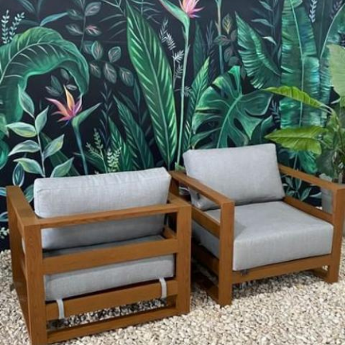 Muebles de jardín de aluminio