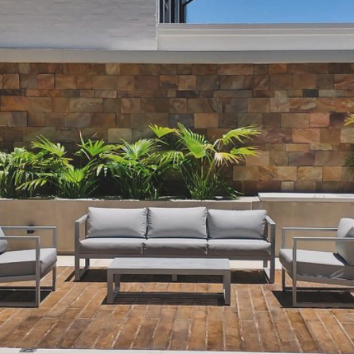 muebles de jardín de aluminio